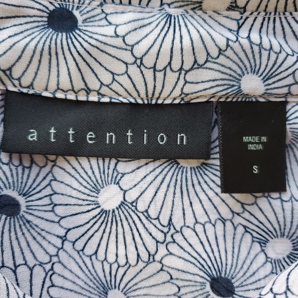 Blue Patterned Button Down - Picture 7 of 8